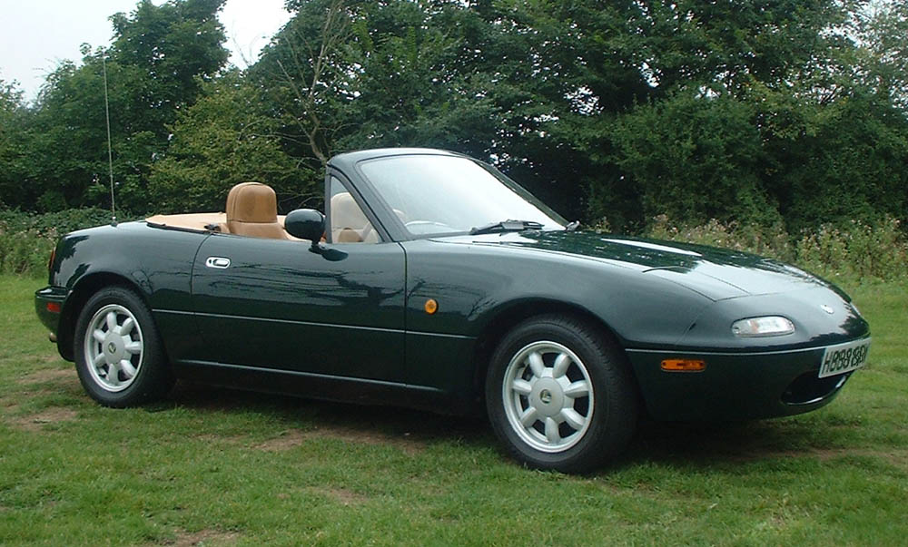 1990-1999 green Mazda Miata in Canada